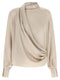 Brunello Cucinelli Asymmetric Draped Blouse