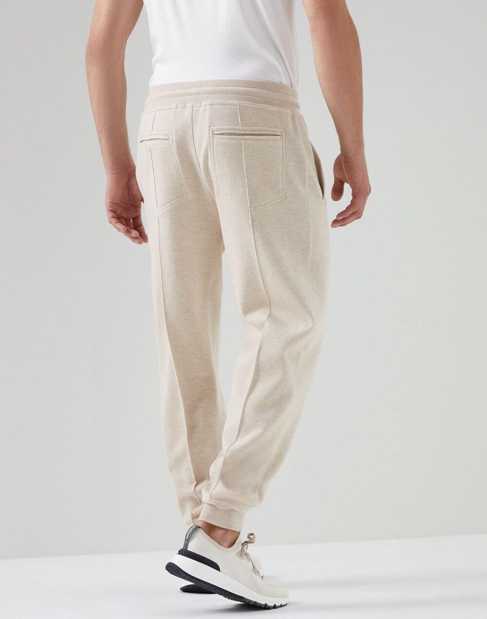 Brunello Cucinelli Beige Cashmere Joggers (Workout Pants)