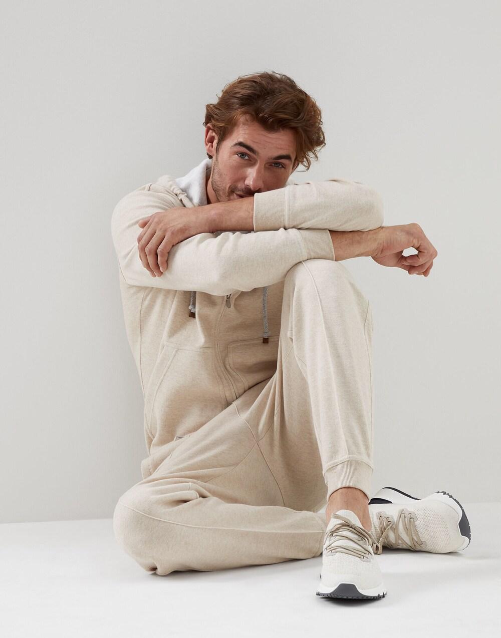 Brunello Cucinelli Beige Cashmere Joggers (Workout Pants)