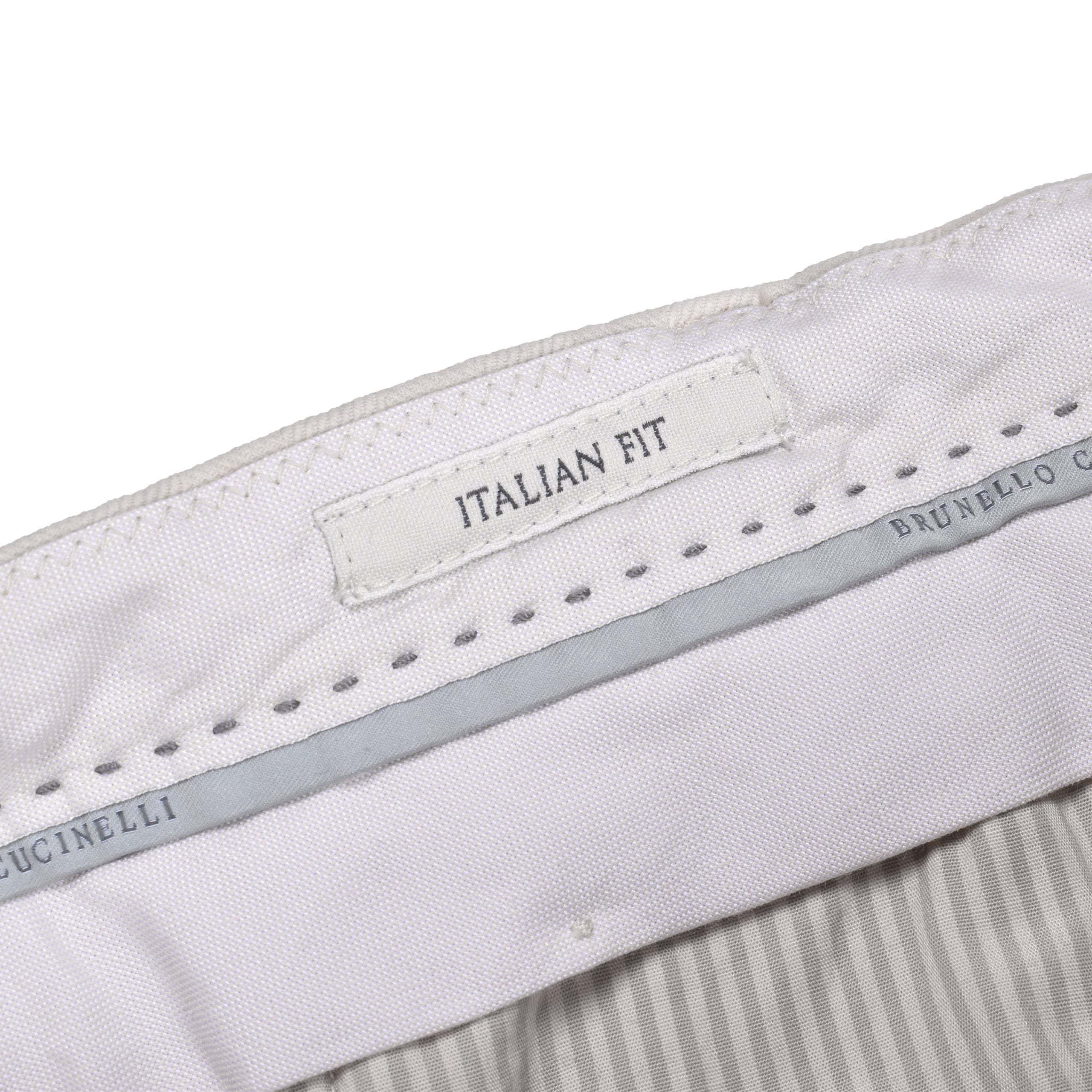 Brunello Cucinelli Beige Cotton Casual Pants