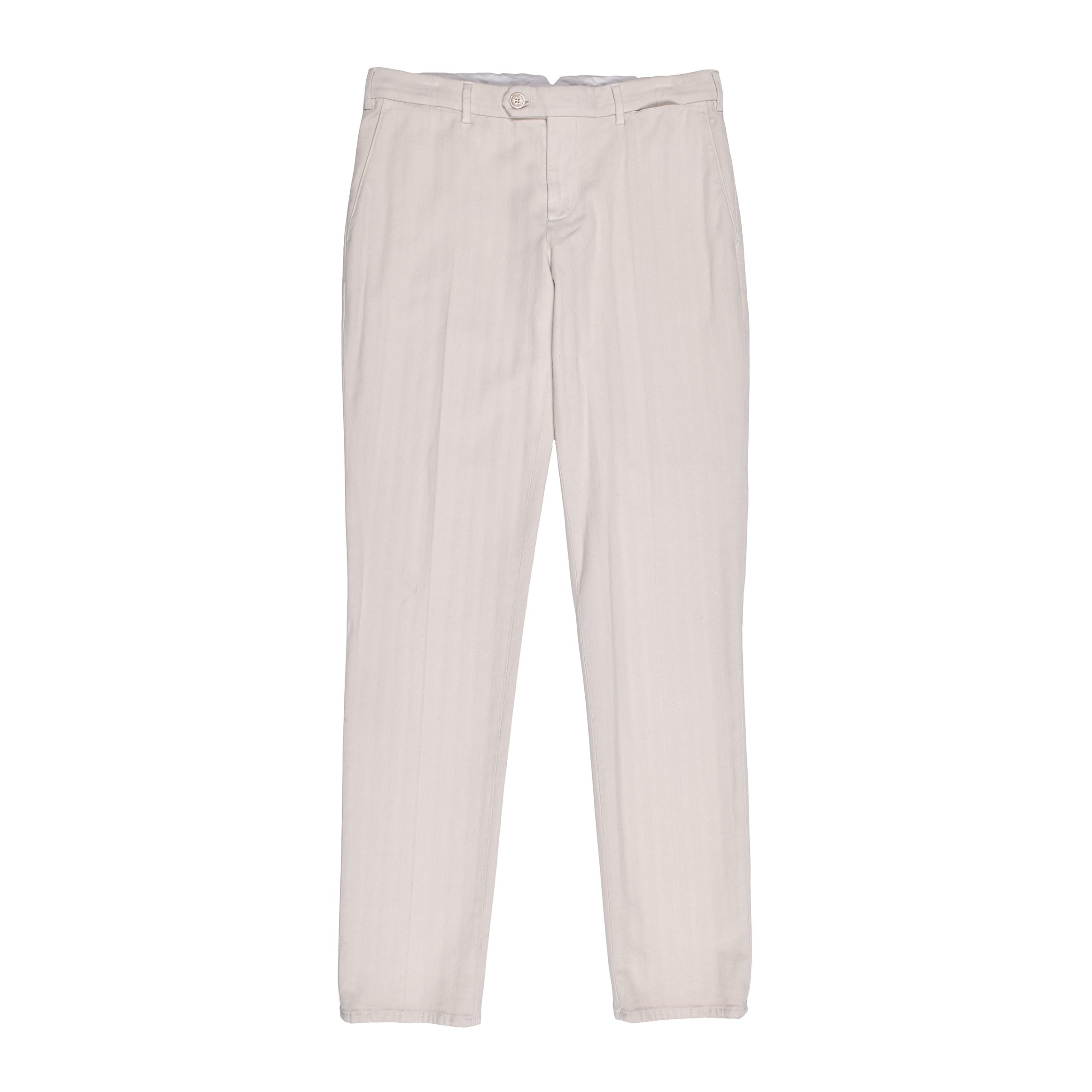 Brunello Cucinelli Beige Cotton Casual Pants