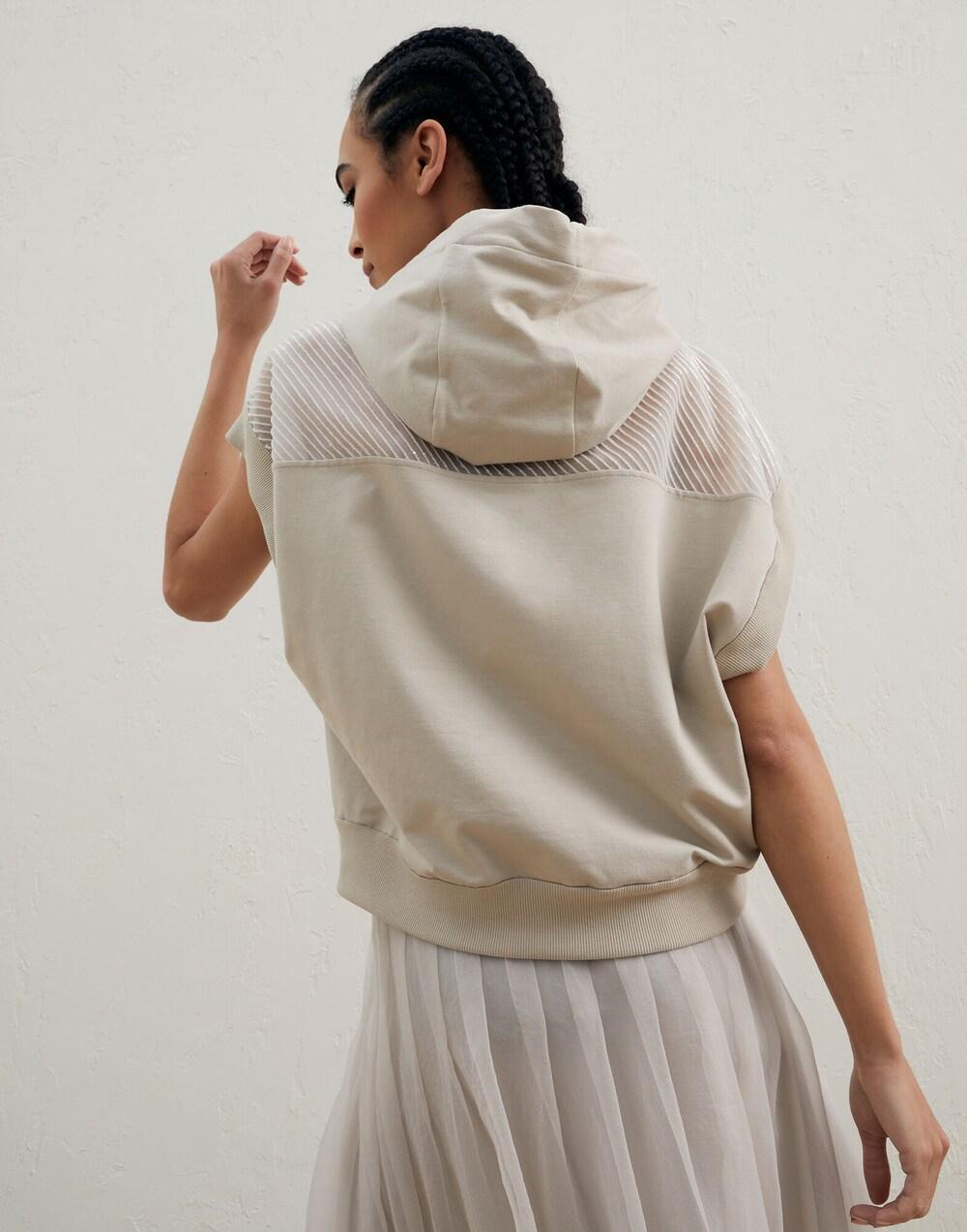 Brunello Cucinelli Beige Cotton Hoodie