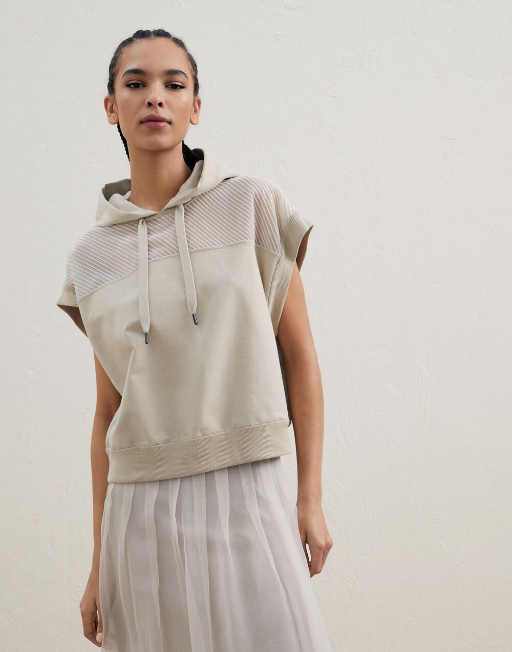 Brunello Cucinelli Beige Cotton Hoodie