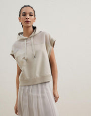 Brunello Cucinelli Beige Cotton Hoodie