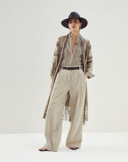 Brunello Cucinelli Beige Fibres Coat