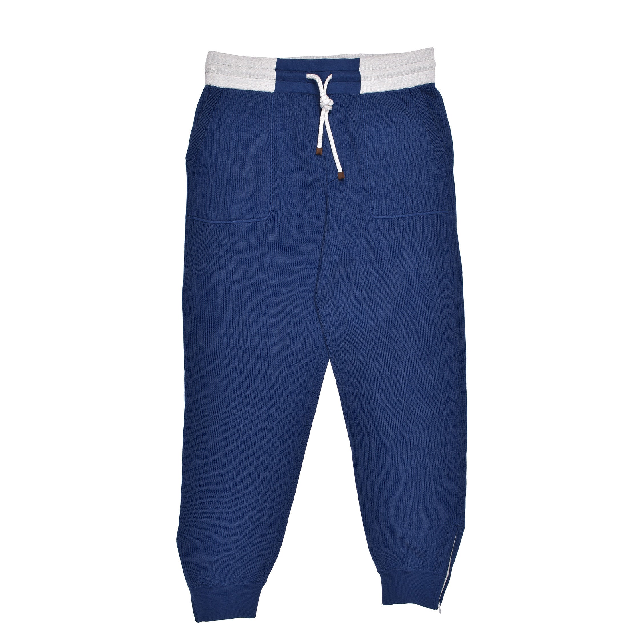 Brunello Cucinelli Bicolor Cotton Joggers (Workout Pants)