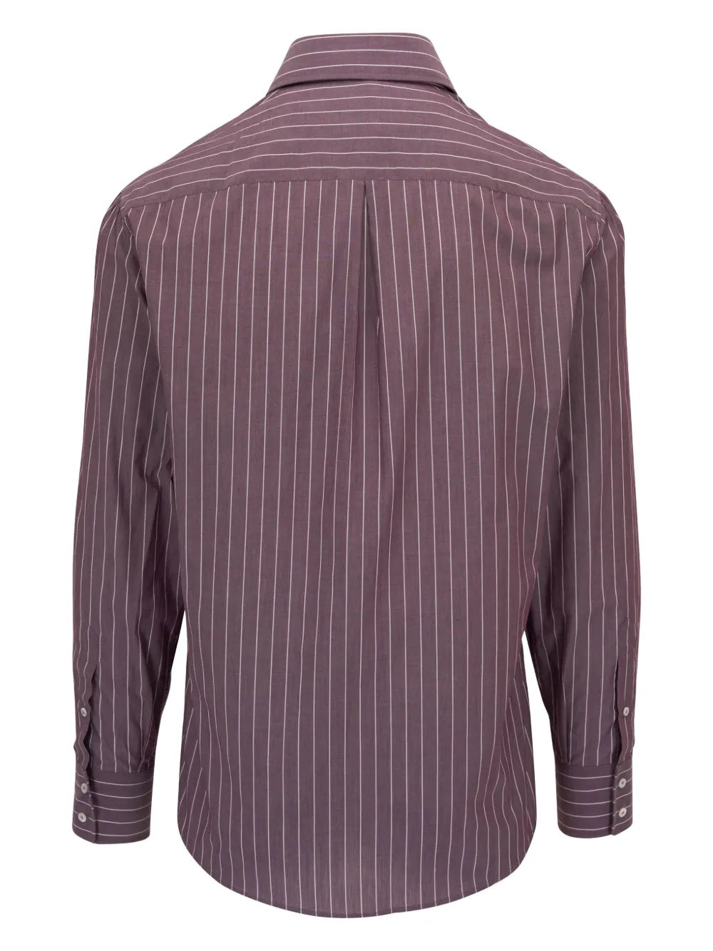 Brunello Cucinelli Bicolor Cotton Pattern Shirt
