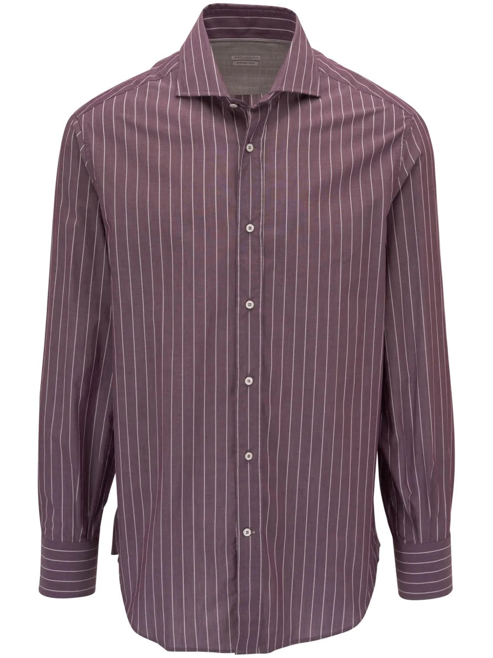 Brunello Cucinelli Bicolor Cotton Pattern Shirt