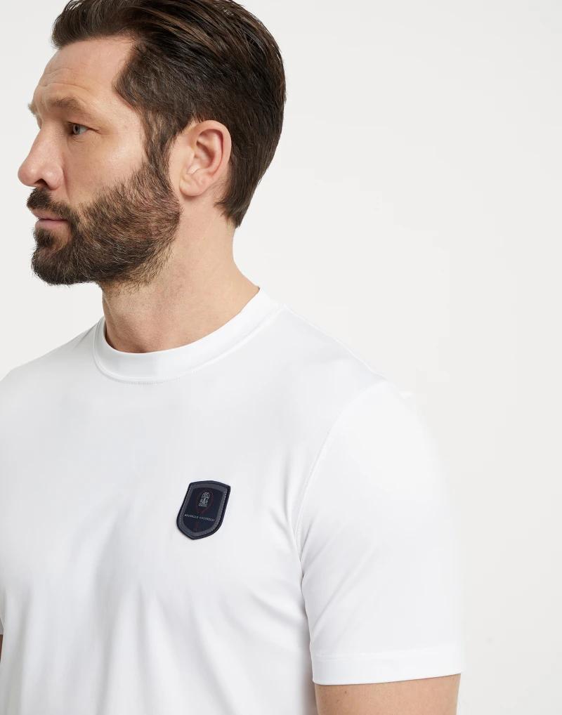 Brunello Cucinelli Bicolor Polyester T-Shirt