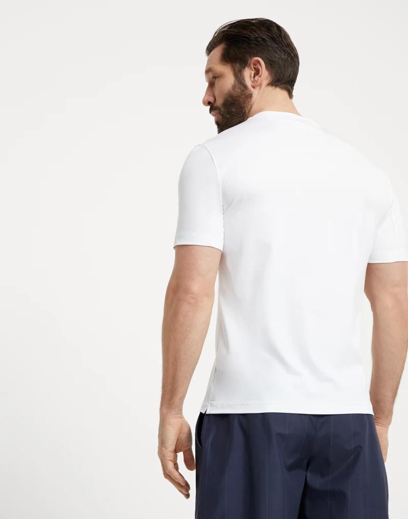 Brunello Cucinelli Bicolor Polyester T-Shirt
