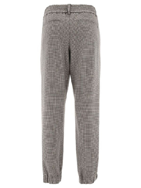Brunello Cucinelli Bicolor Wool Casual Pants