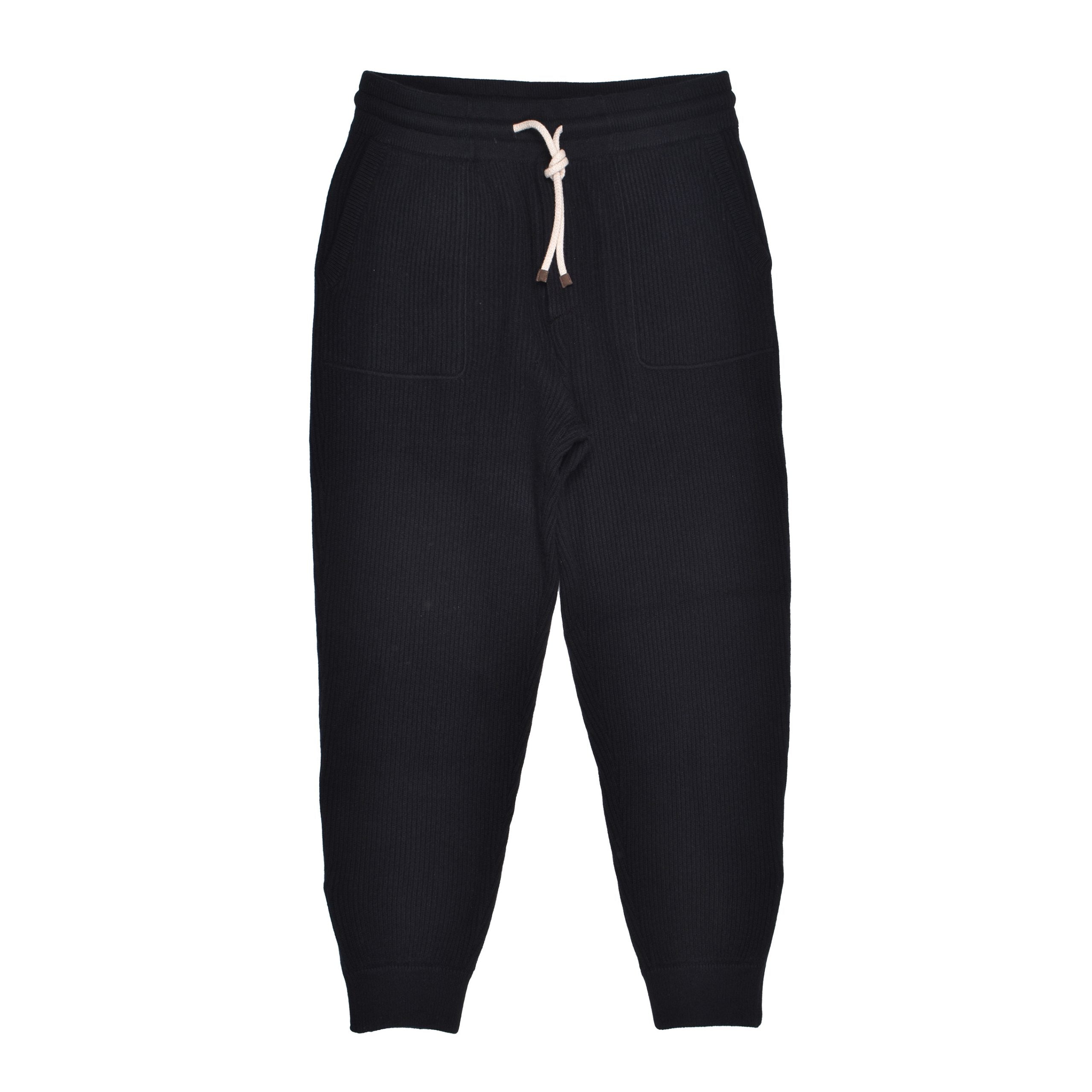 Brunello Cucinelli Black Cashmere Joggers (Workout Pants)