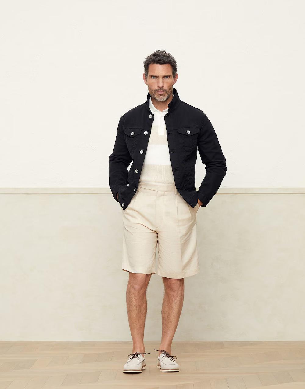 Brunello Cucinelli Black Cotton Denim Jacket