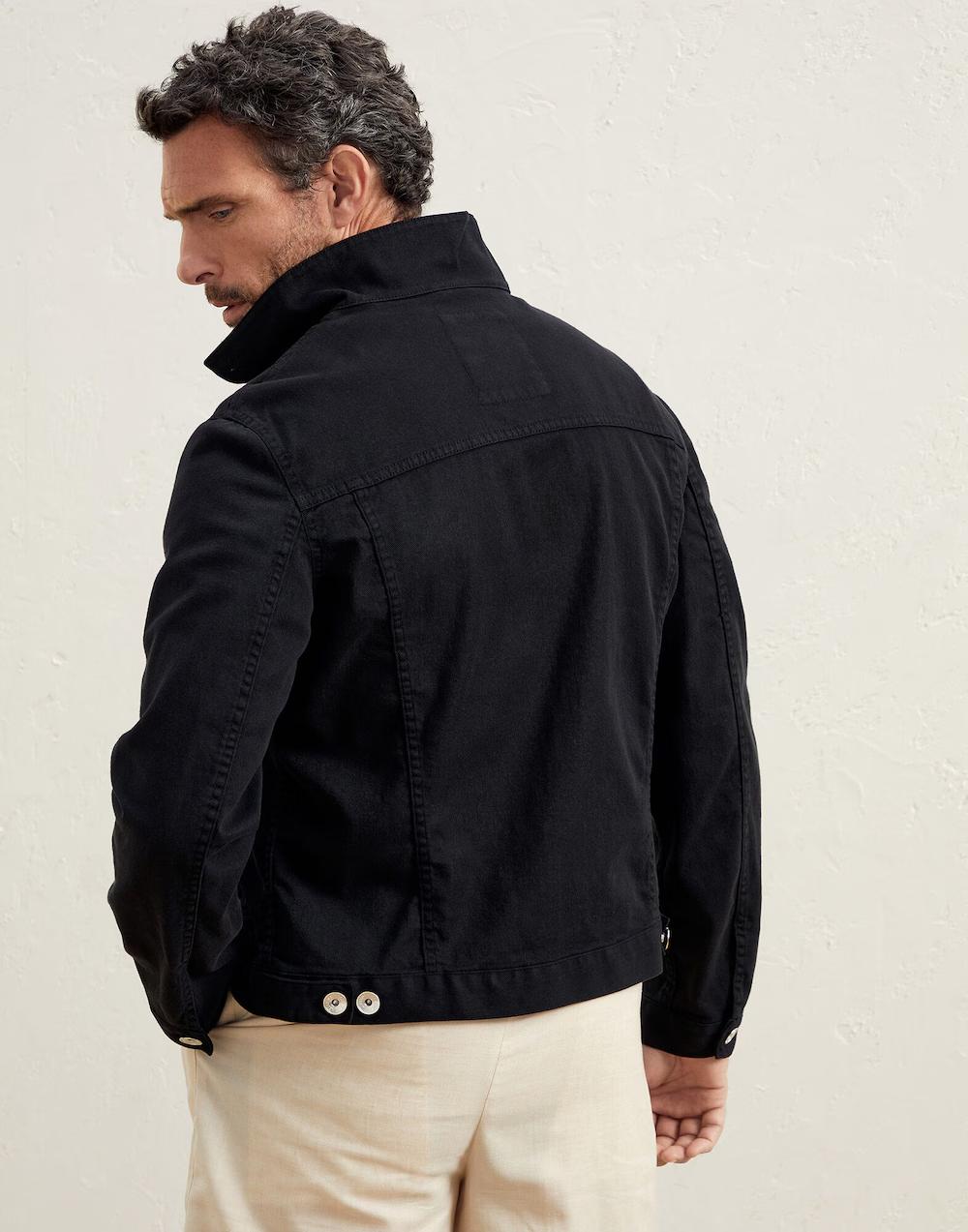 Brunello Cucinelli Black Cotton Denim Jacket