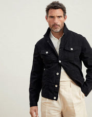 Brunello Cucinelli Black Cotton Denim Jacket
