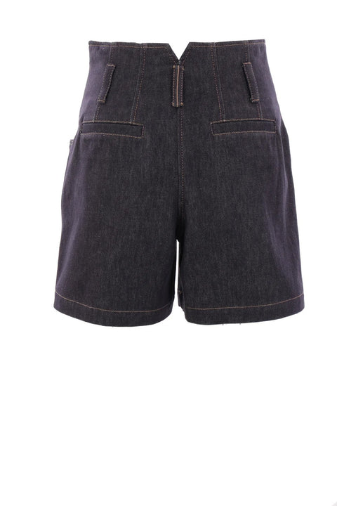 Brunello Cucinelli Blue Cotton Bermuda Shorts