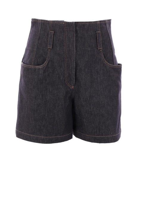 Brunello Cucinelli Blue Cotton Bermuda Shorts