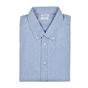 Brunello Cucinelli Blue Cotton Shirt