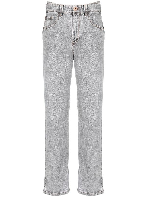 Brunello Cucinelli Blue Cotton Straight-Leg Jeans
