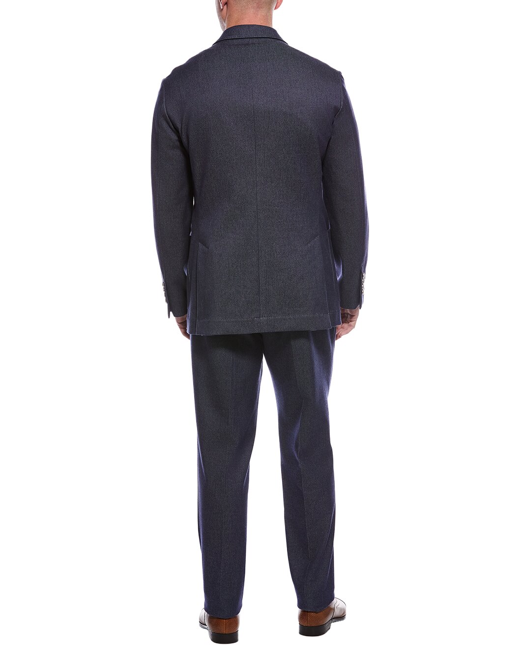 Brunello Cucinelli Blue Cotton Two-Piece Suit