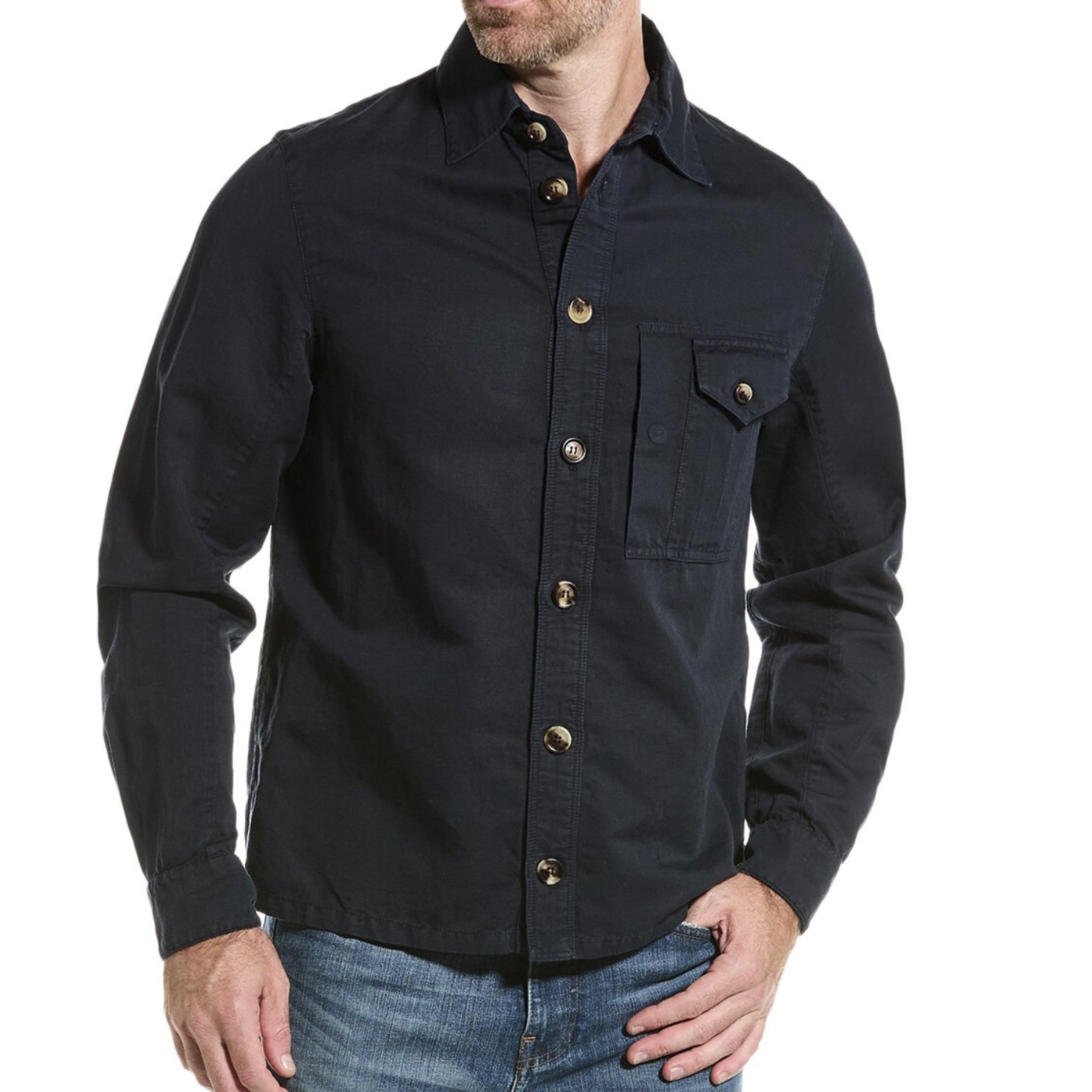 Brunello Cucinelli Blue Linen Sweatshirt