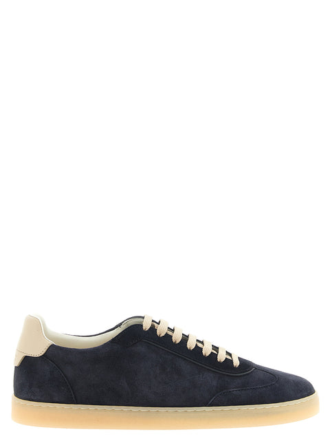 Brunello Cucinelli Blue Suede Sneakers