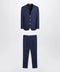 Brunello Cucinelli Blue single-breasted wool suit