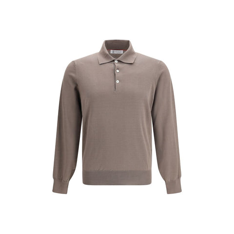 Brunello Cucinelli Brown Cotton Shirt