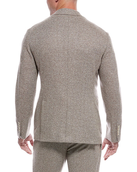 Brunello Cucinelli Brown Wool Two-Piece Suit