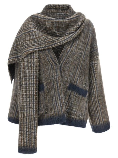 Brunello Cucinelli Cardigan With Scarf