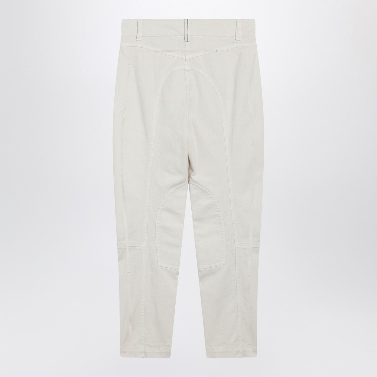 Brunello Cucinelli Chalk white Equestrian trousers