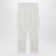 Brunello Cucinelli Chalk white Equestrian trousers
