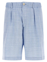 Brunello Cucinelli Chevron Bermuda Shorts