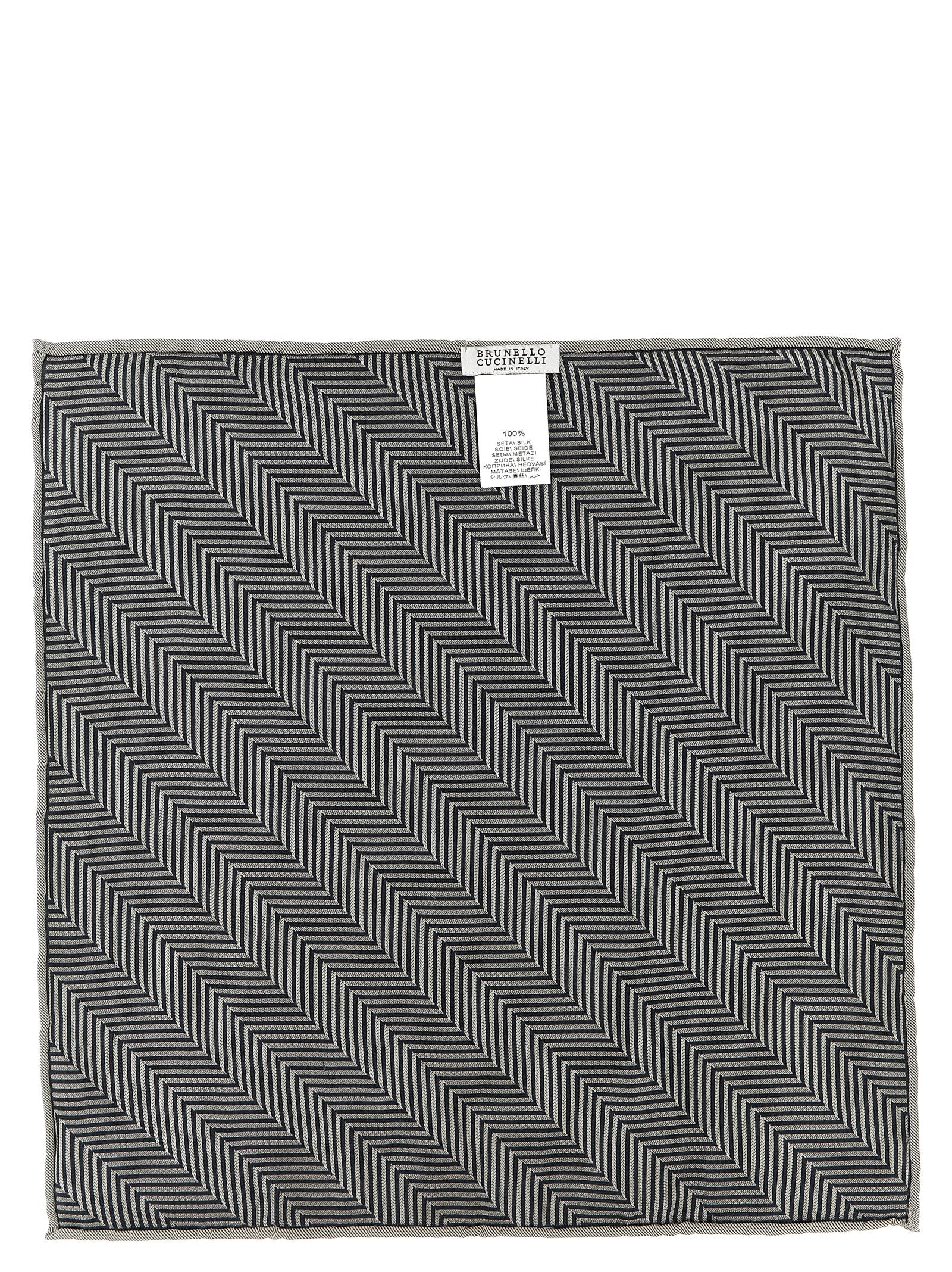 Brunello Cucinelli Chevron Pocket Clutch