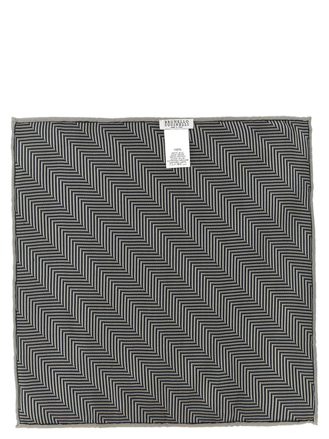Brunello Cucinelli Chevron Pocket Clutch