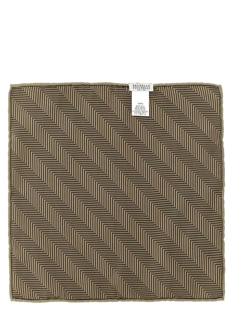 Brunello Cucinelli Chevron Pocket Clutch