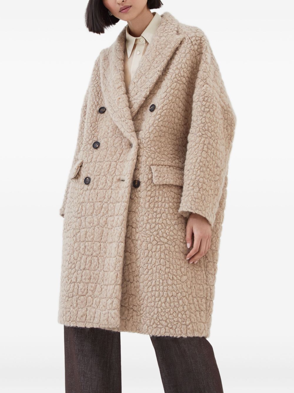 Brunello Cucinelli Coats Camel