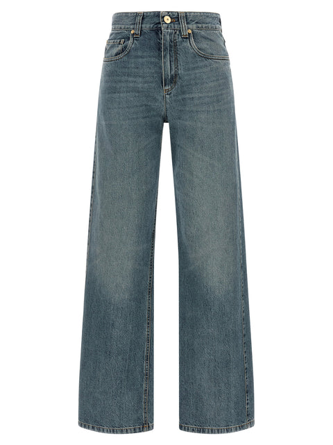 Brunello Cucinelli Contemporary Loose Blue Jeans
