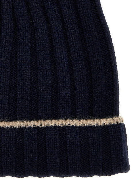 Brunello Cucinelli Contrast Line Beanie