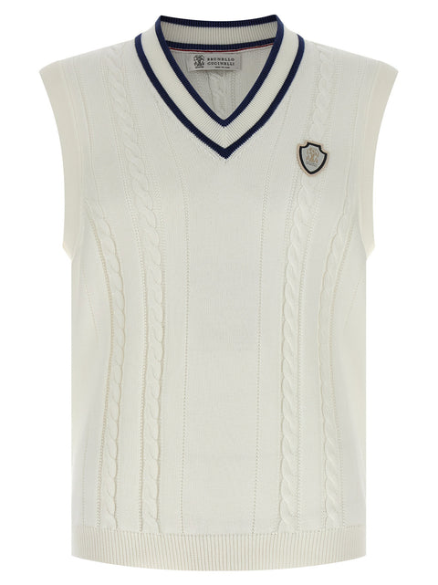 Brunello Cucinelli Cotton Braided Vest