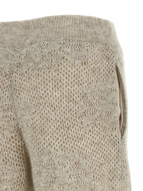 Brunello Cucinelli Dazzling Abstact Leaf Pants