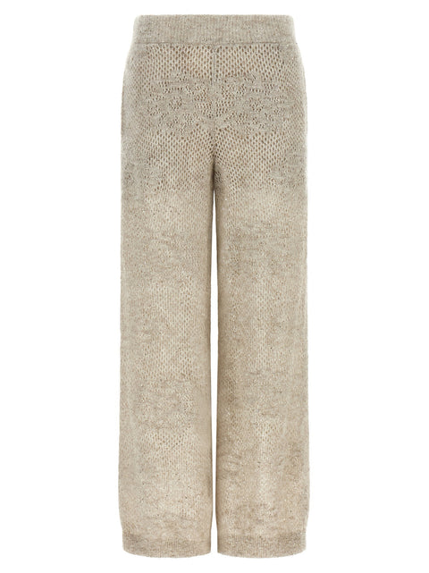Brunello Cucinelli Dazzling Abstact Leaf Pants