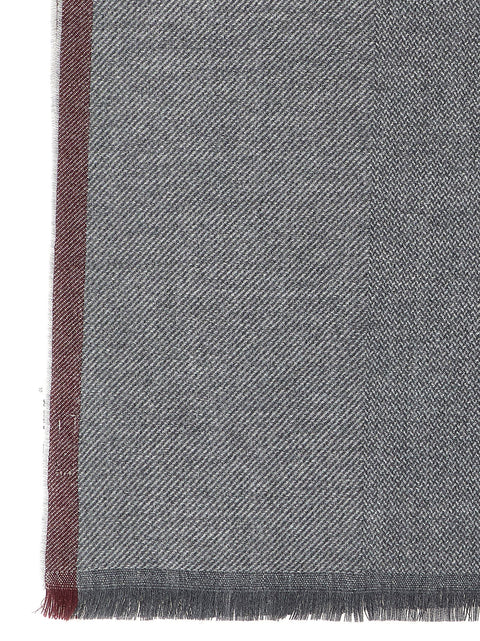 Brunello Cucinelli Diagonal Wool And Cashmere Scarf