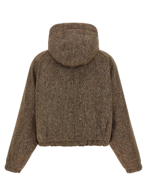 Brunello Cucinelli Donegal Tweed Down Jacket