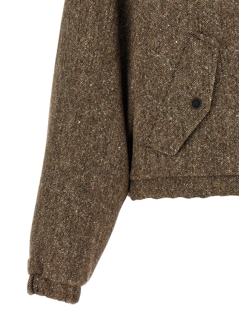 Brunello Cucinelli Donegal Tweed Down Jacket