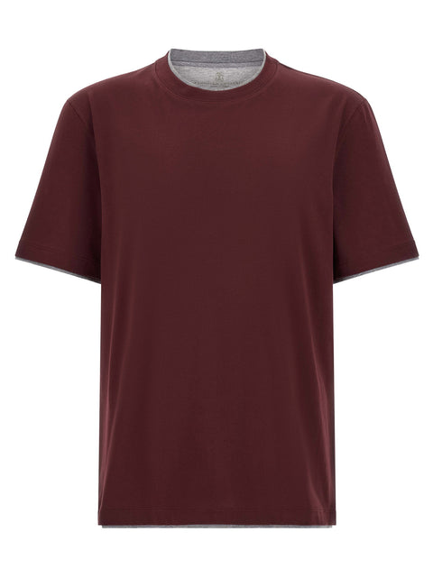 Brunello Cucinelli Double Layer T-shirt