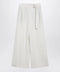 Brunello Cucinelli Ecru sartorial wrap trousers