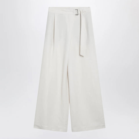 Brunello Cucinelli Ecru sartorial wrap trousers