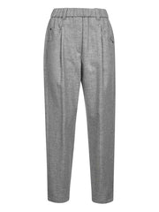 Brunello Cucinelli Elasticated-waistband pleated trousers