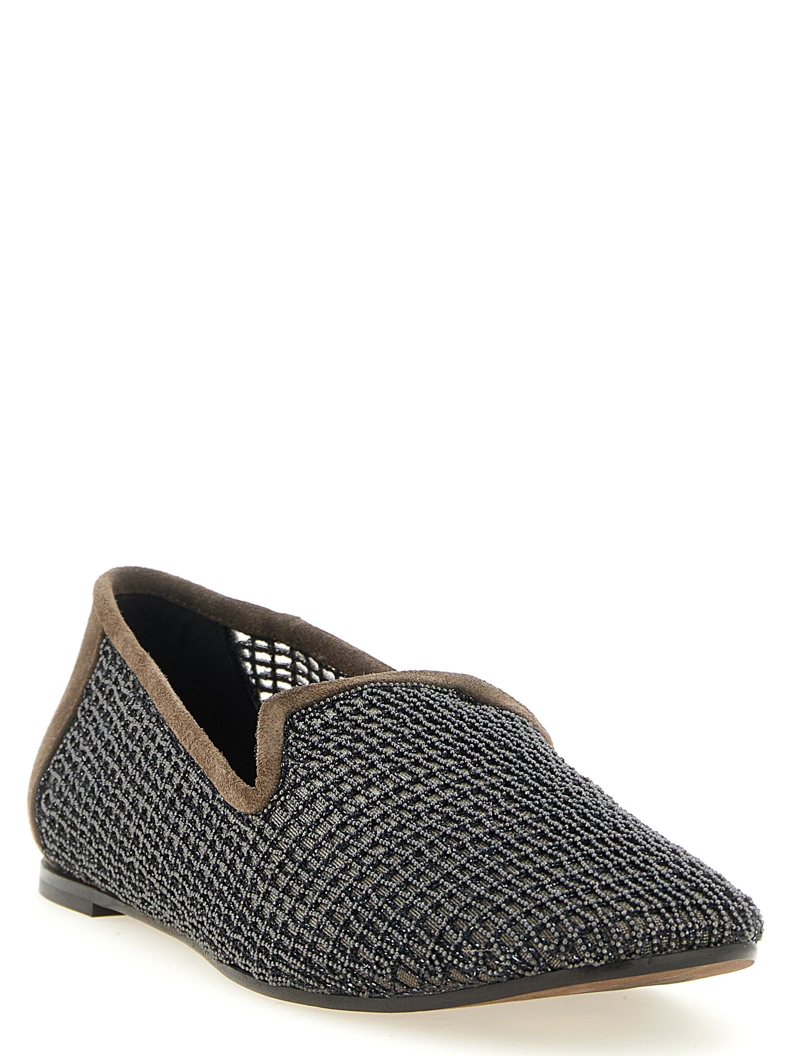 Brunello Cucinelli Embroidery Mesh Loafers